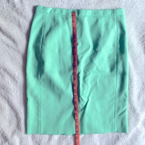Jcrew 2P mint skirt. Worn once. Folded neatly in drawer since. Smoke free home - Picture 5 of 6
